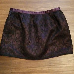 Plum bubble skirt